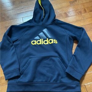 Boys Adidas Blue Climawear Hoodie